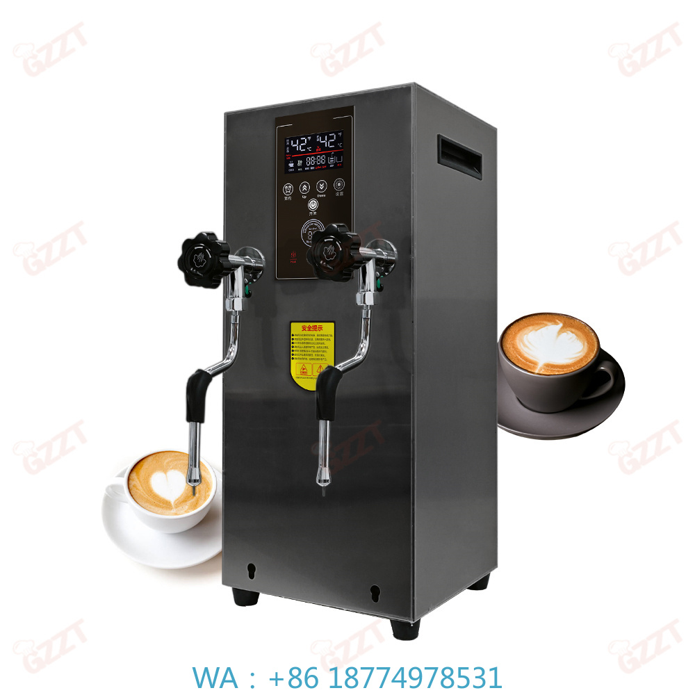 Coffee Tea Boba - 1. Two‑Heads Commercial Milk Frother Continuous