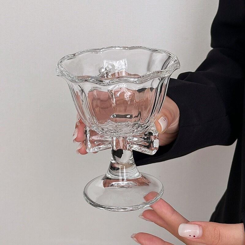 New Bow Glass Cute Water Cup C - đánh giá và giá Coffee Tea Pictures