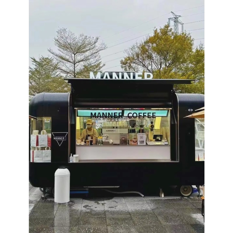 Mobile Food Truck Trailer Full - đánh giá và giá Coffee Tea Boba