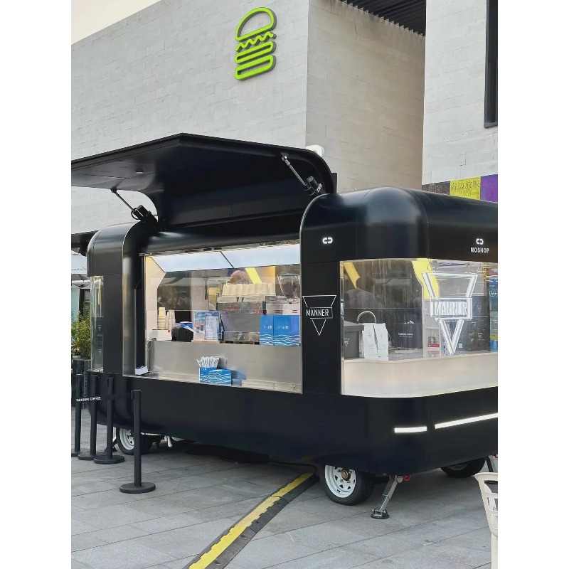 Mobile Food Truck Trailer Full - đánh giá và giá Coffee Tea Boba