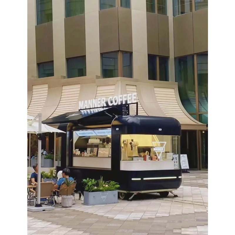 Mobile Food Truck Trailer Full - đánh giá và giá Coffee Tea Boba