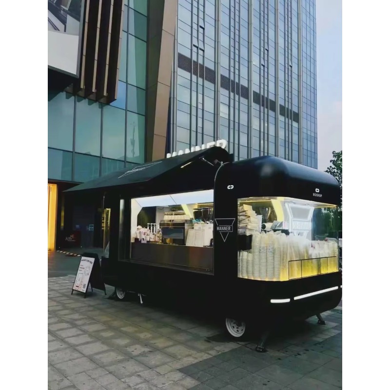 Mobile Food Truck Trailer Full - đánh giá và giá Coffee Tea Boba