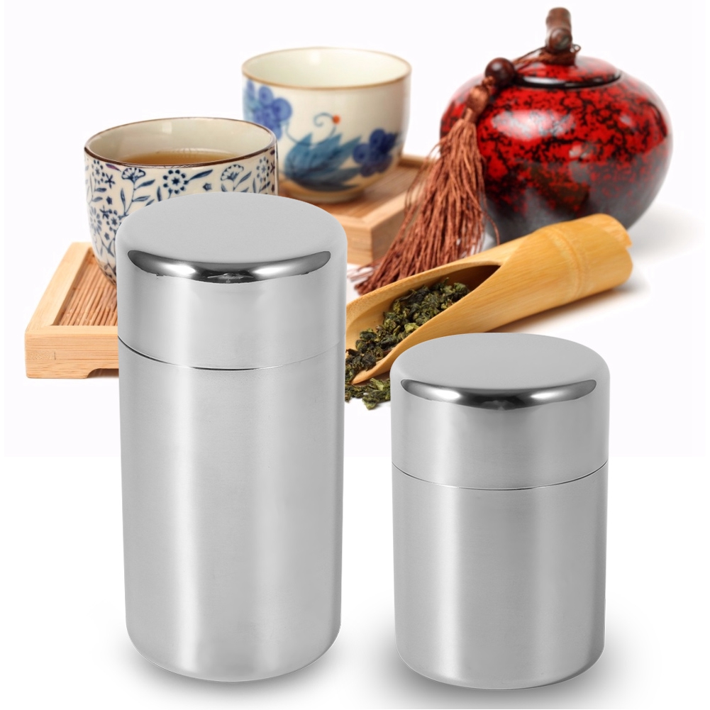 Tea Can Stainless Steel Tea Ti - đánh giá và giá Coffee Tea Sugar Canisters