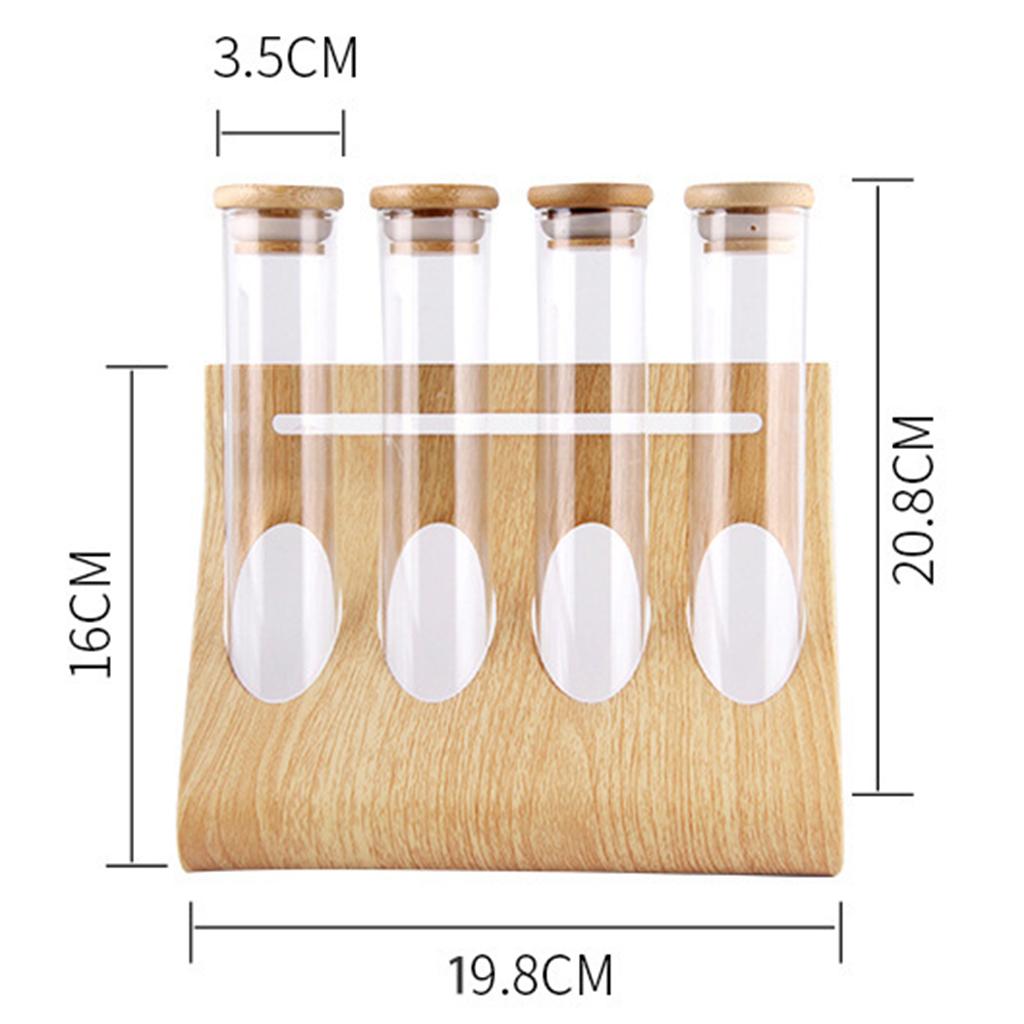 Glass Tube Storage Rack Visibl - đánh giá và giá Coffee Tea