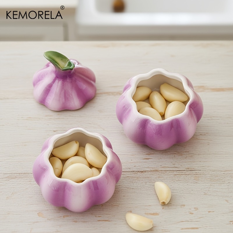 1PCS Purple Garlic Ceramic Sto - đánh giá và giá Tea Coffee Sugar Container
