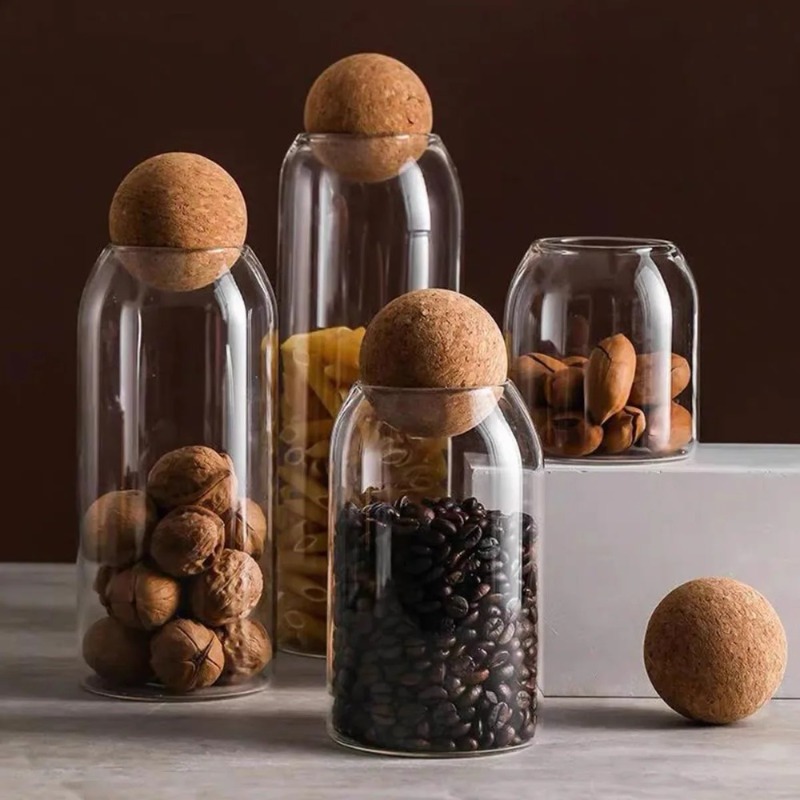 Glass Storage Jars with Ball C - đánh giá và giá Tea Coffee Sugar Container