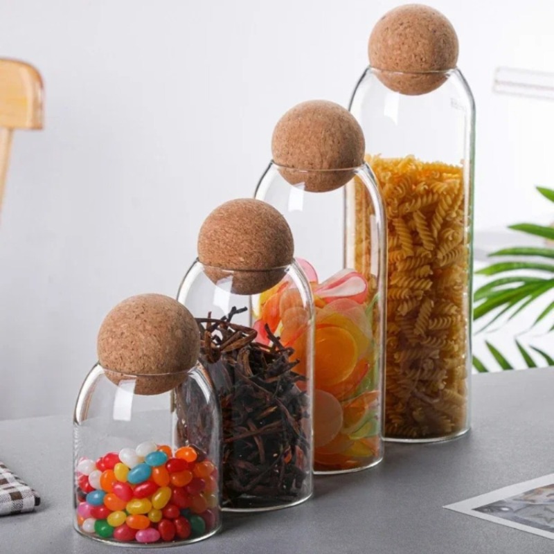 Glass Storage Jars with Ball C - đánh giá và giá Tea Coffee Sugar Container