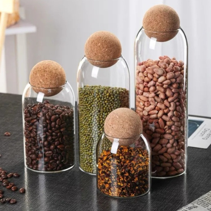 Glass Storage Jars with Ball C - đánh giá và giá Tea Coffee Sugar Container