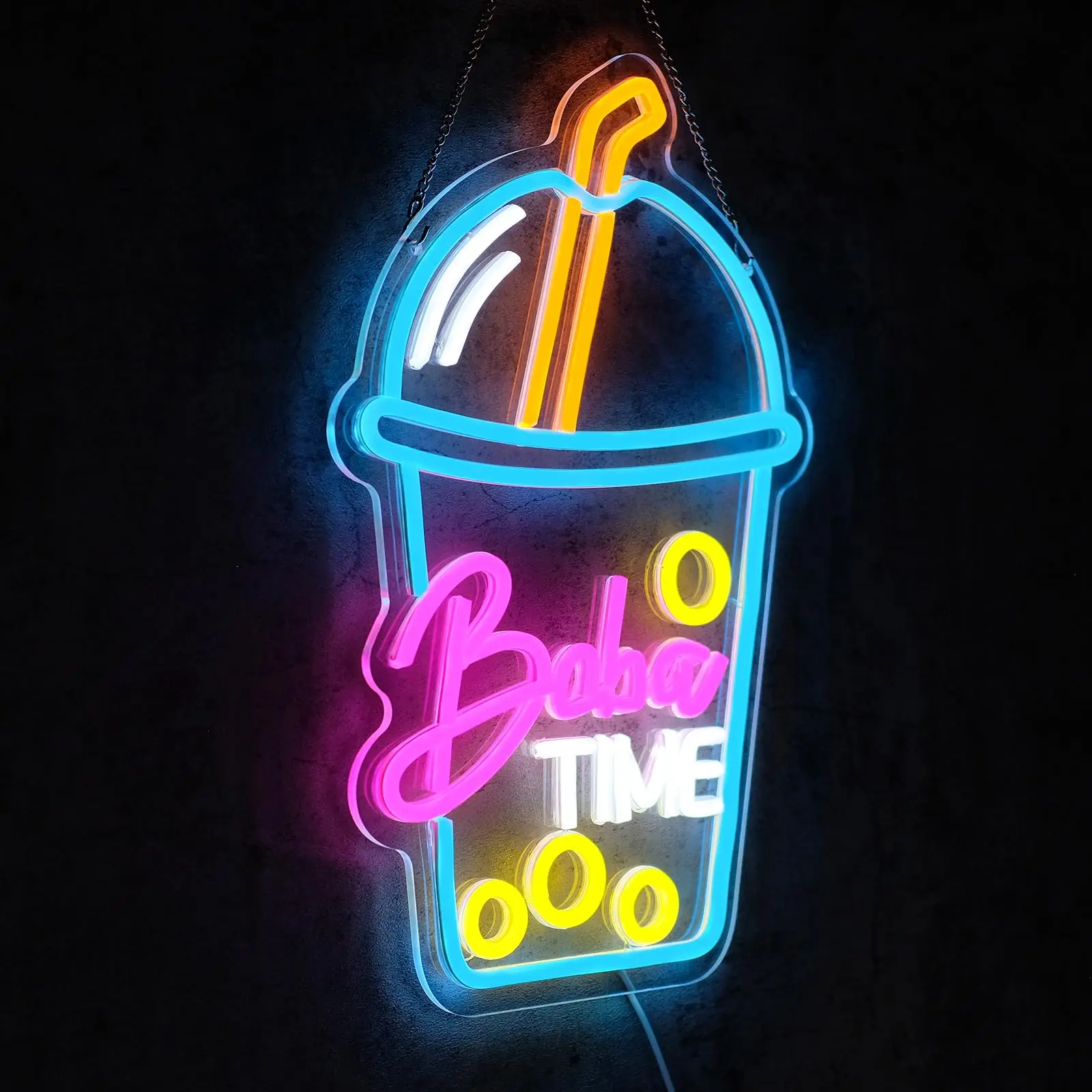 Boba Time Neon Sign for Wall D - đánh giá và giá Coffee Tea Boba
