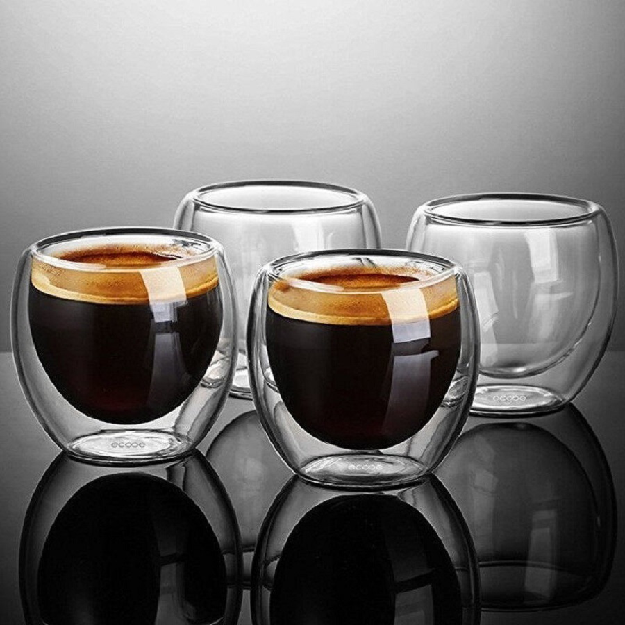 Double Walled Glass Coffee Mug - đánh giá và giá Coffee Tea Games