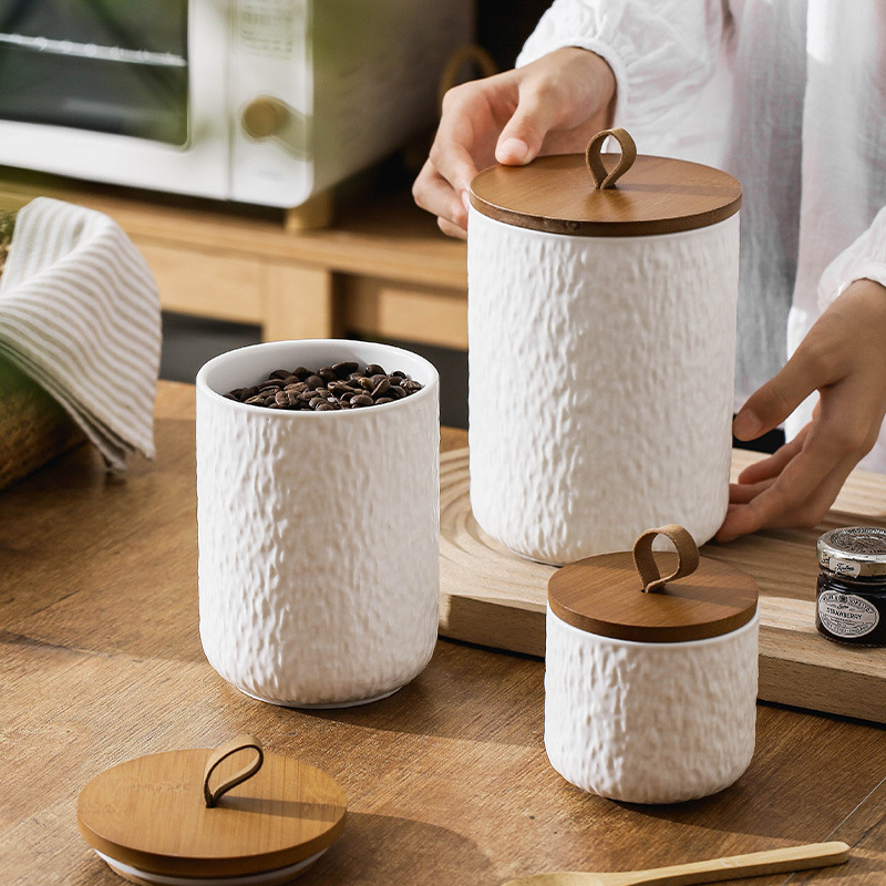 Rock Pattern Ceramic Tea Stora - đánh giá và giá Tea Coffee Sugar Container