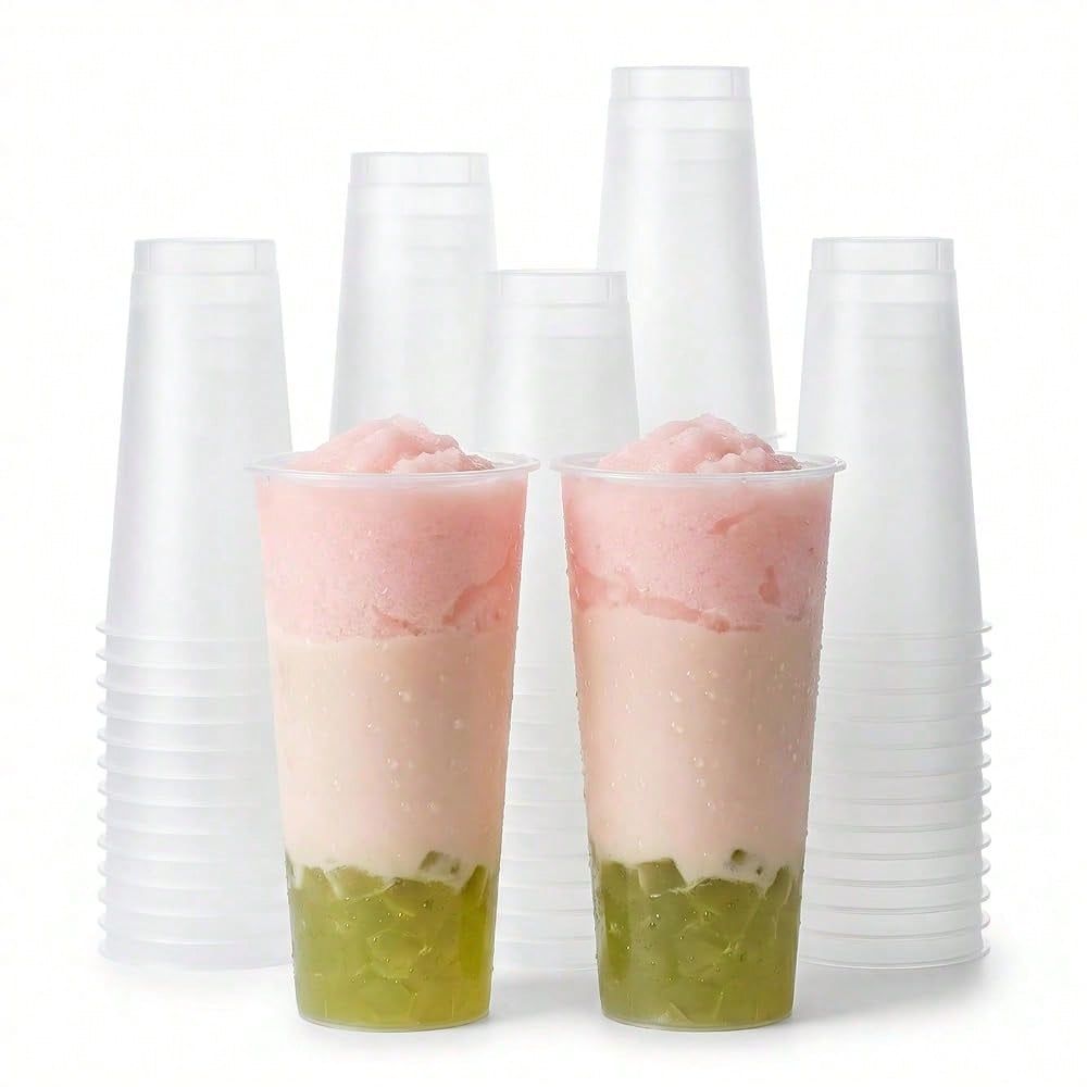 Frosted Hard Plastic Boba Tea  - đánh giá và giá Coffee Tea Boba