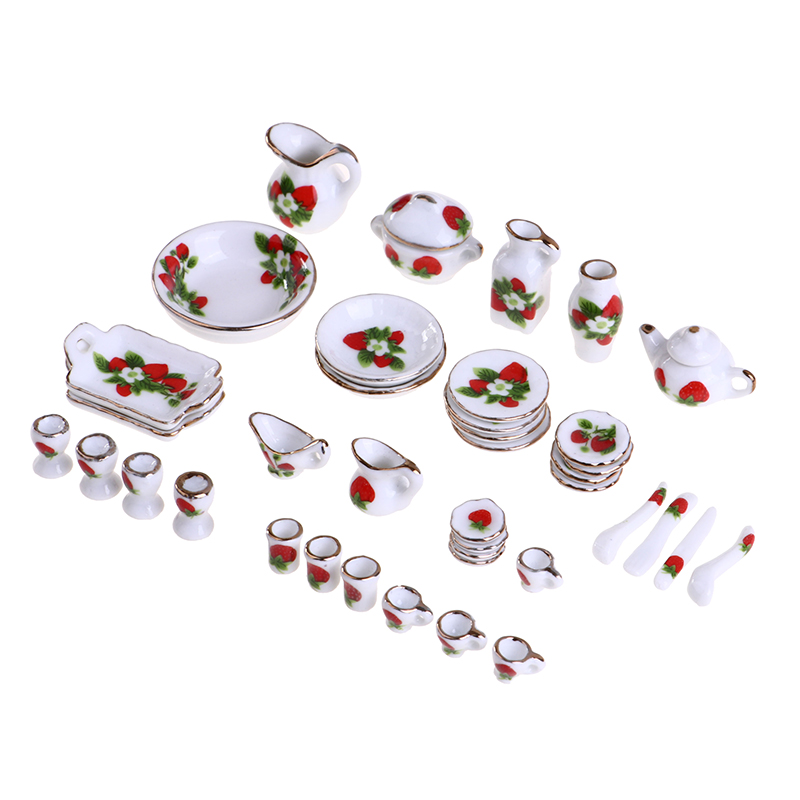 1 Bộ 1:12 Thu Nhỏ Nhà Búp Bê H - đánh giá và giá Coffee Tea Games