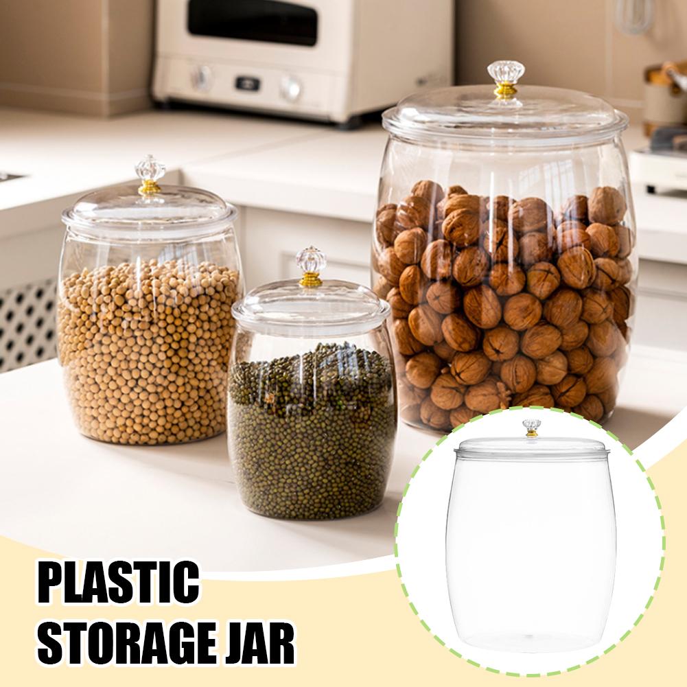 Large Transparent Plastic Seal - đánh giá và giá Tea Coffee Sugar Container
