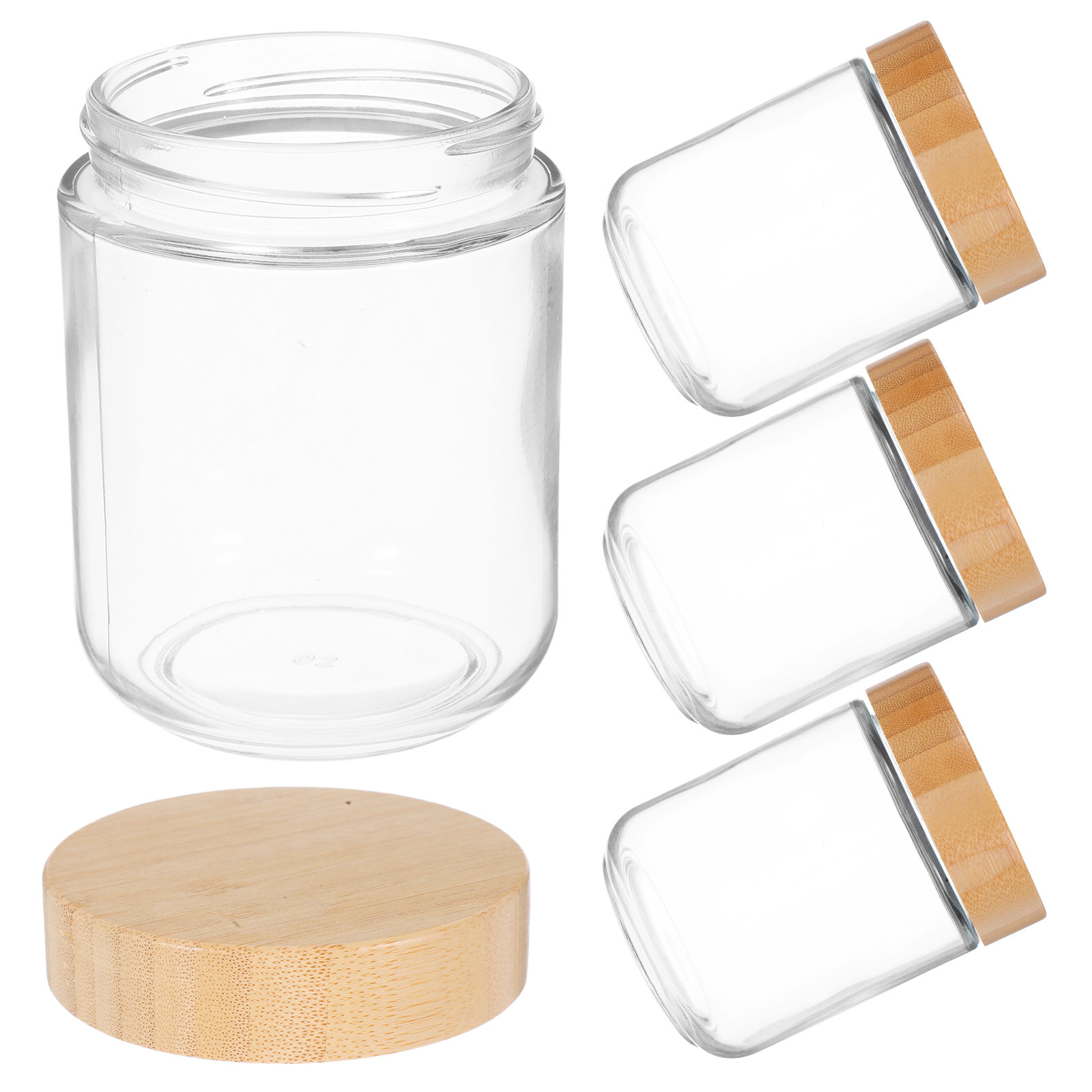 4Pcs Sturdy Glass Canisters wi - đánh giá và giá Coffee Tea Sugar Canisters