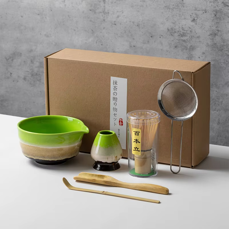 Japanese Style Matcha Tea Set  - đánh giá và giá Matcha Whisk Set