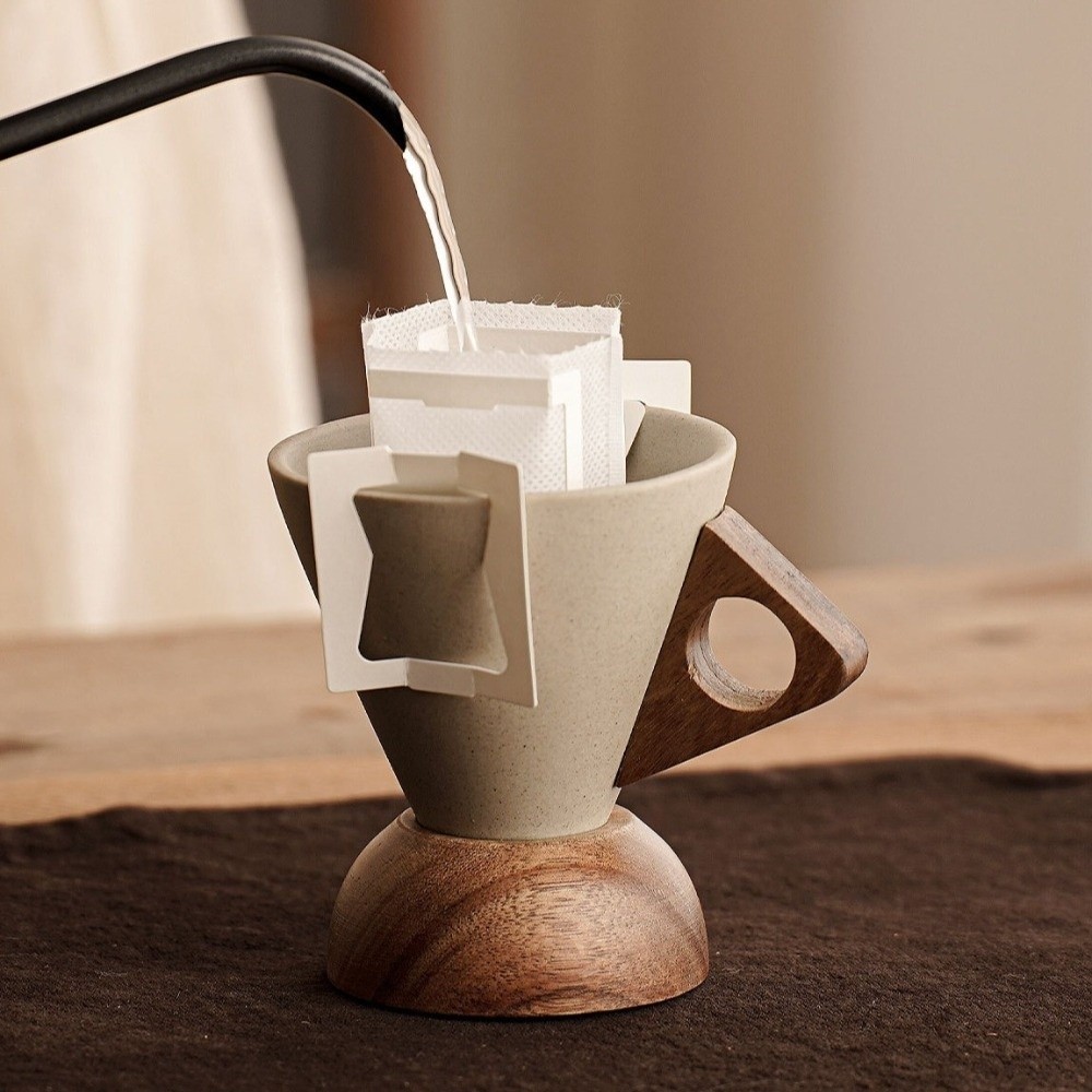 Coarse Ceramic Triangular Cone - đánh giá và giá Coffee Tea Pictures