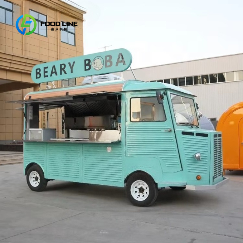Electric Mobile Food Truck Cus - đánh giá và giá Coffee Tea Boba