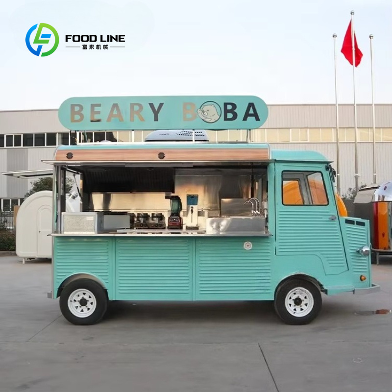 Electric Mobile Food Truck Cus - đánh giá và giá Coffee Tea Boba