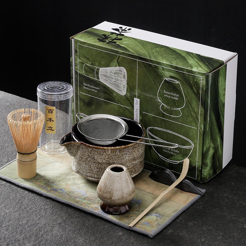 7pcs 4pcs Japanese Matcha Set  - đánh giá và giá Matcha Whisk Set