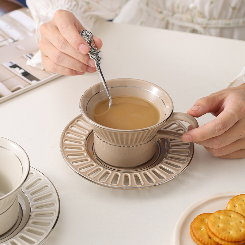 Luxury Ceramic Coffee Cup Dish - đánh giá và giá Coffee Tea Games